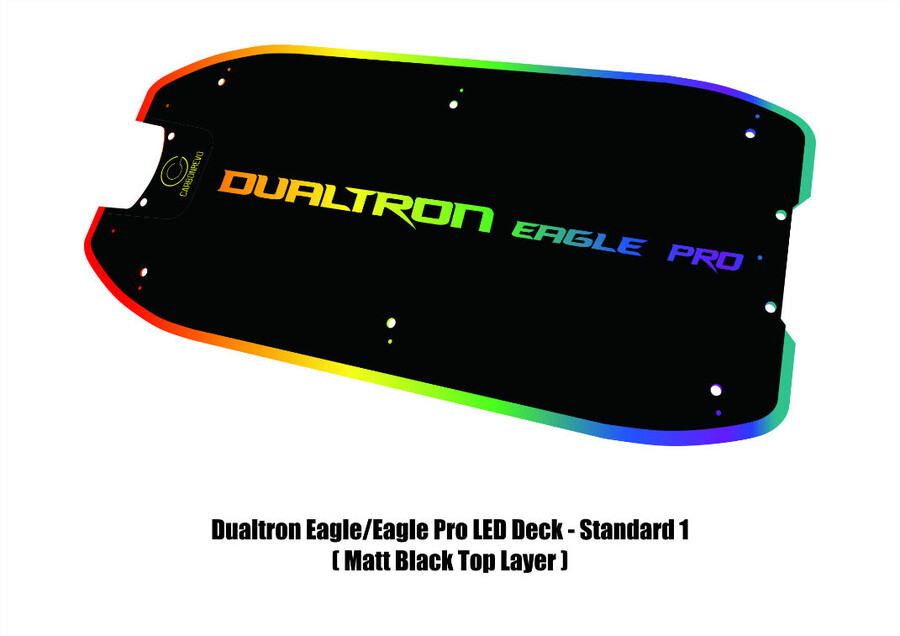 copertura per ponte carbonrevo dualtron eagle led 3d blu