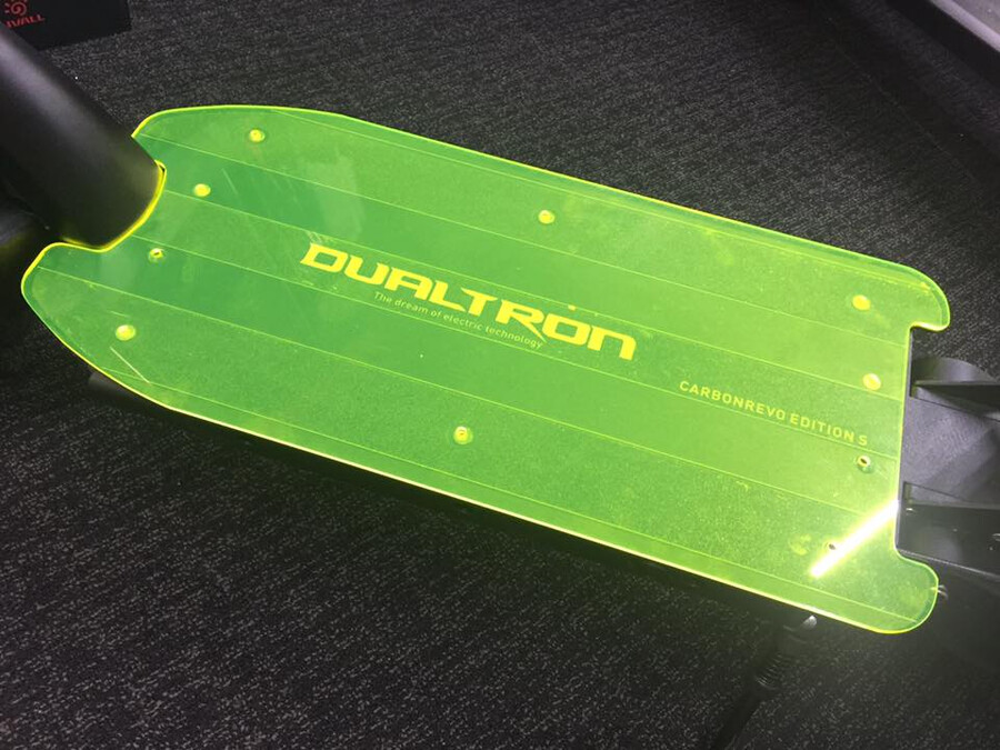 copertura per ponte carbonrevo dualtron thunder translucent green
